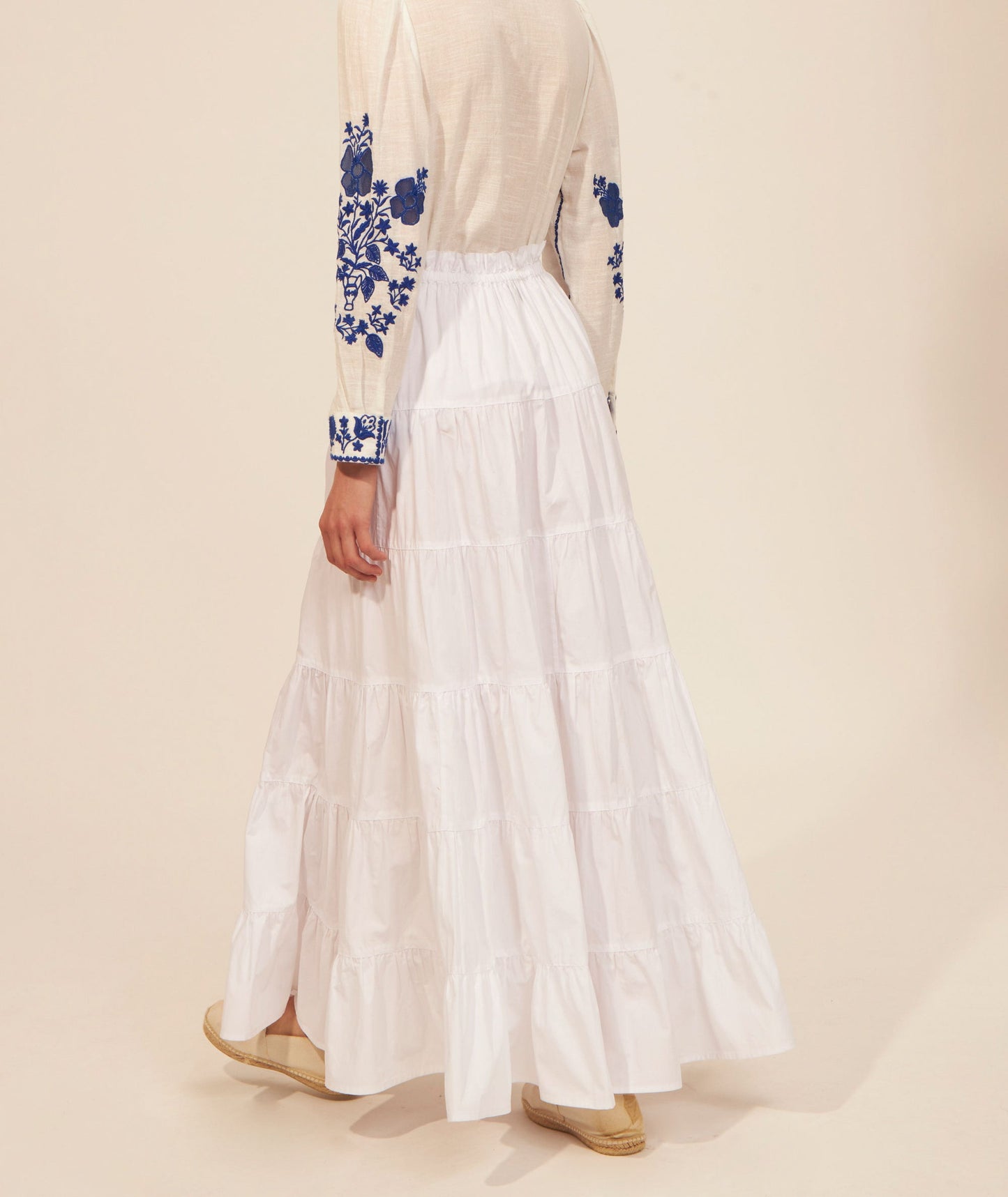 Maxi jupe volantée Kira