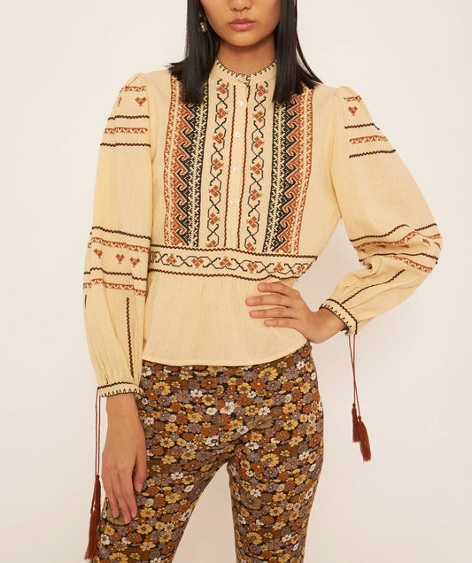 Blouse brodée Lyna
