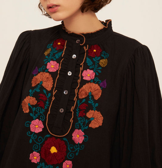 Blouse brodée Mathilde