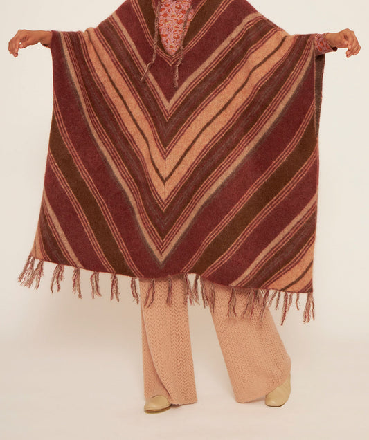 Poncho en mohair Maya