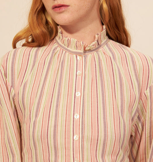 Robe midi rayée Raphaelle