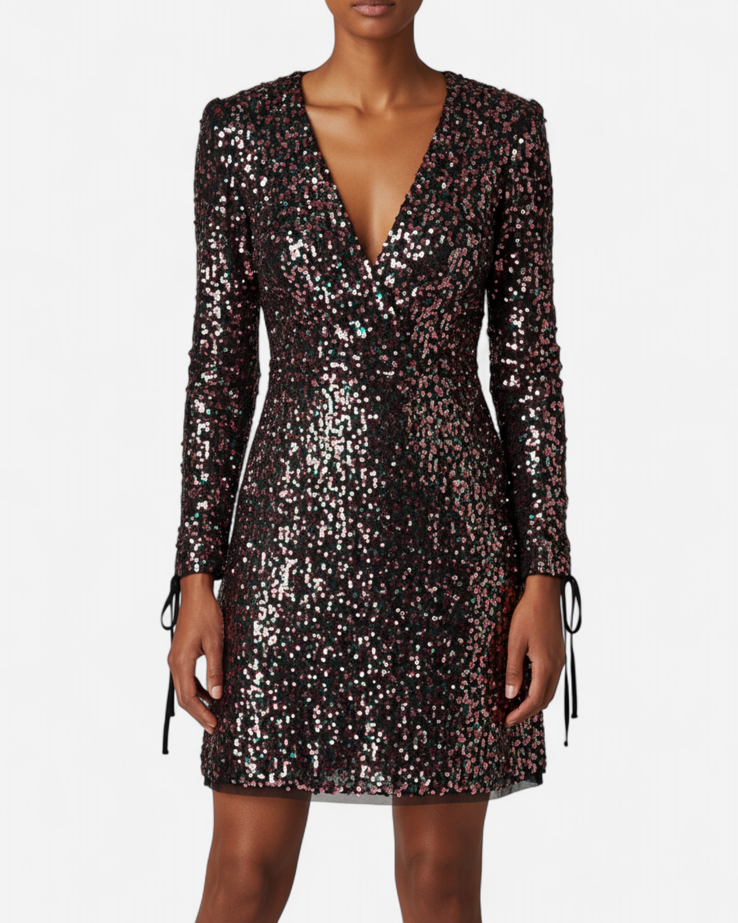 Robe à paillettes multicolor