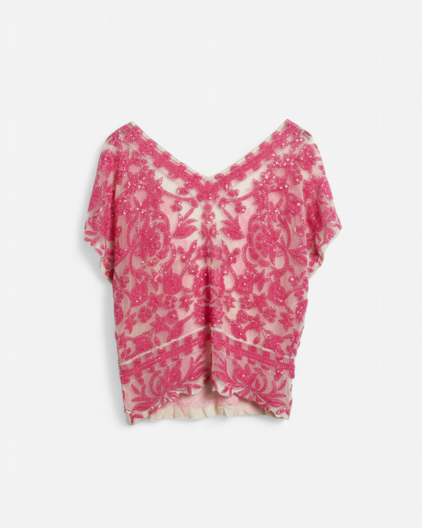 Precious pink sequin top