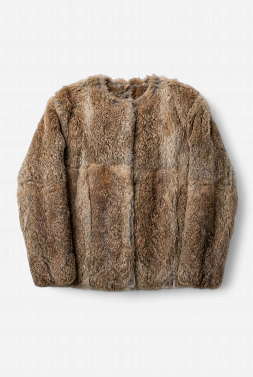 fur and pearl bomber jacket,