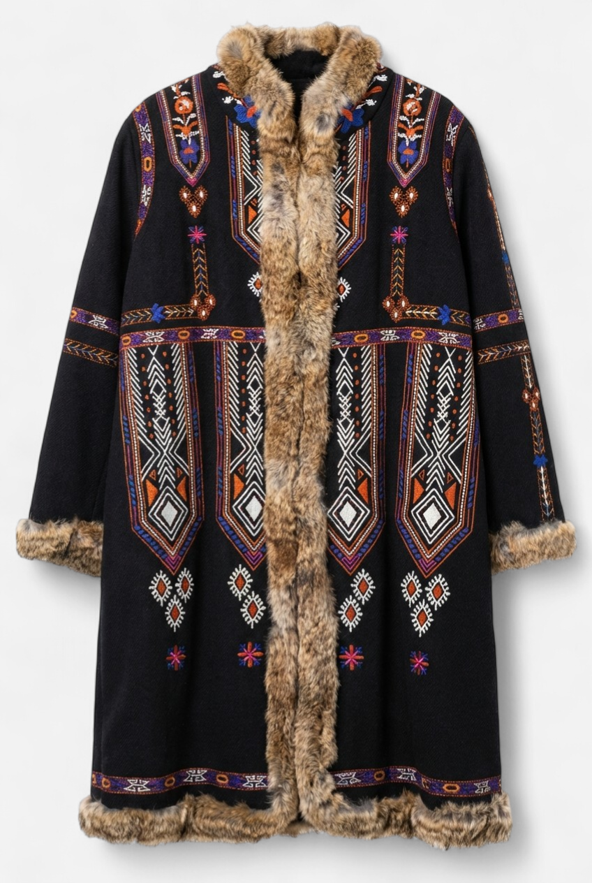 Manteau avec des broderies