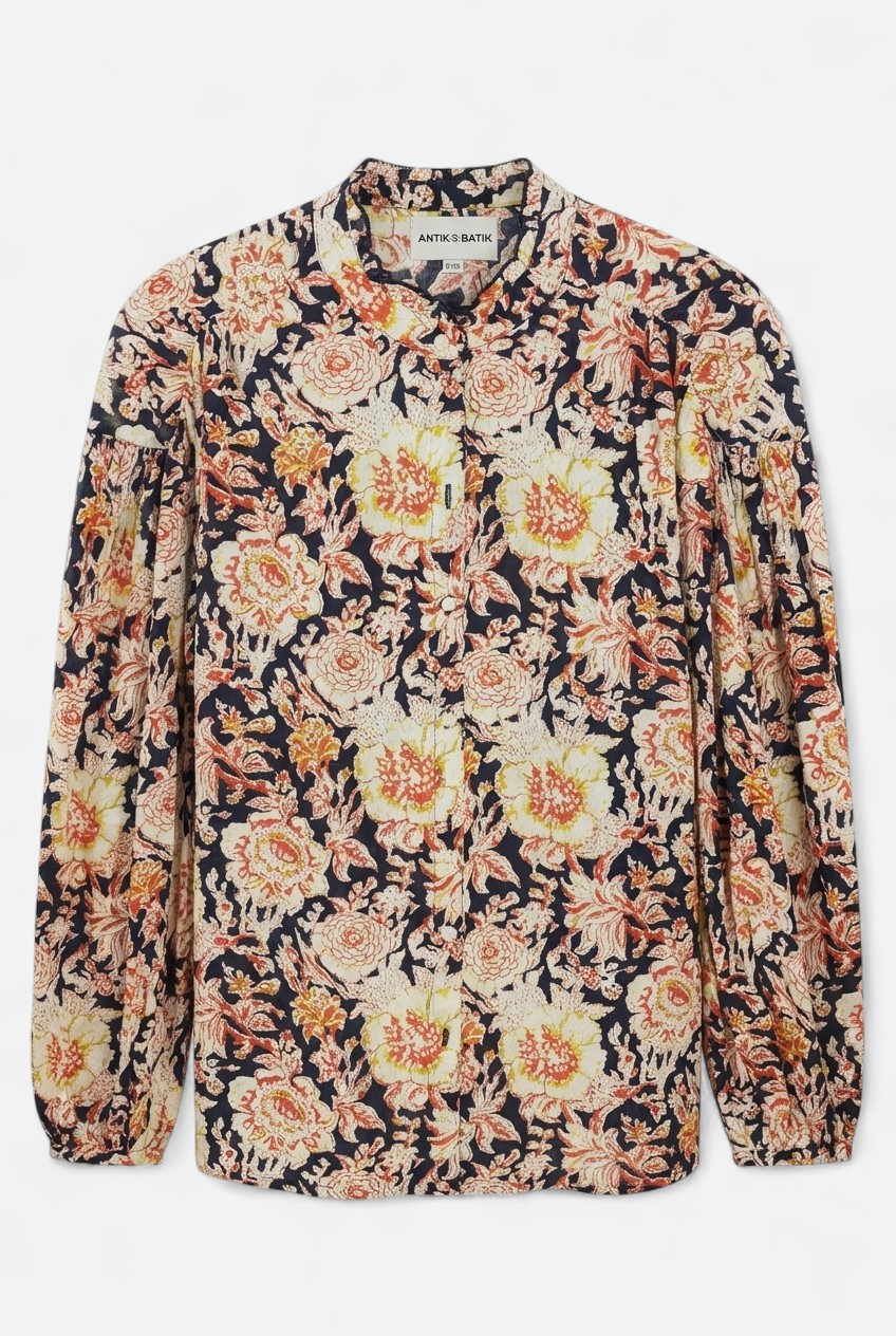 Blouse imprimé floral en coton taille S