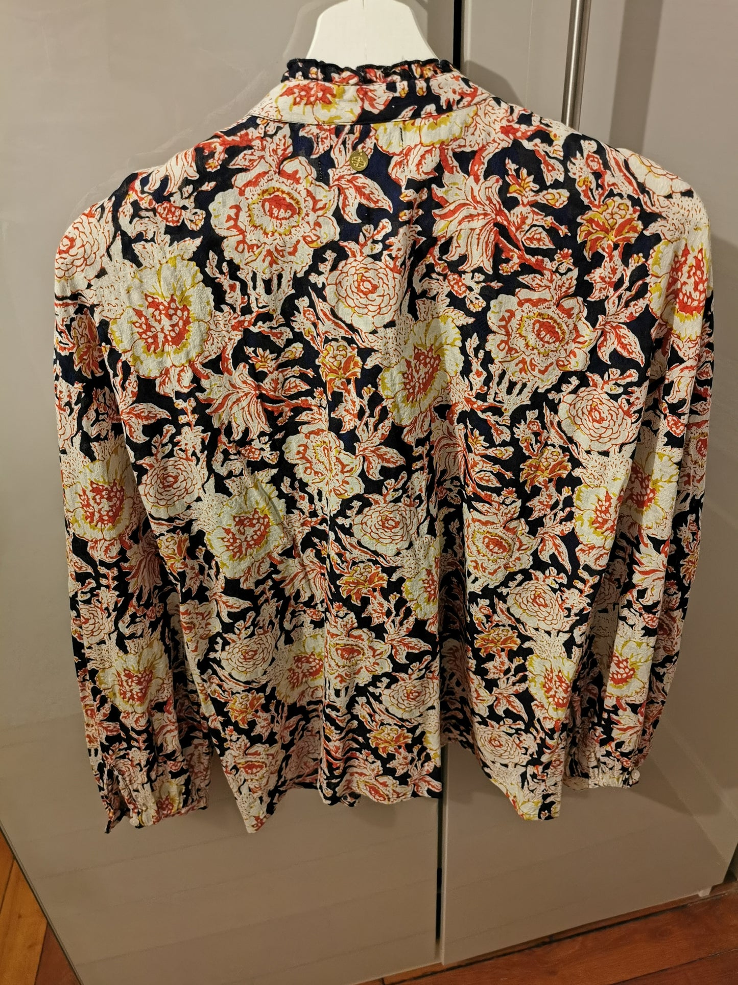 Blouse imprimé floral en coton taille S
