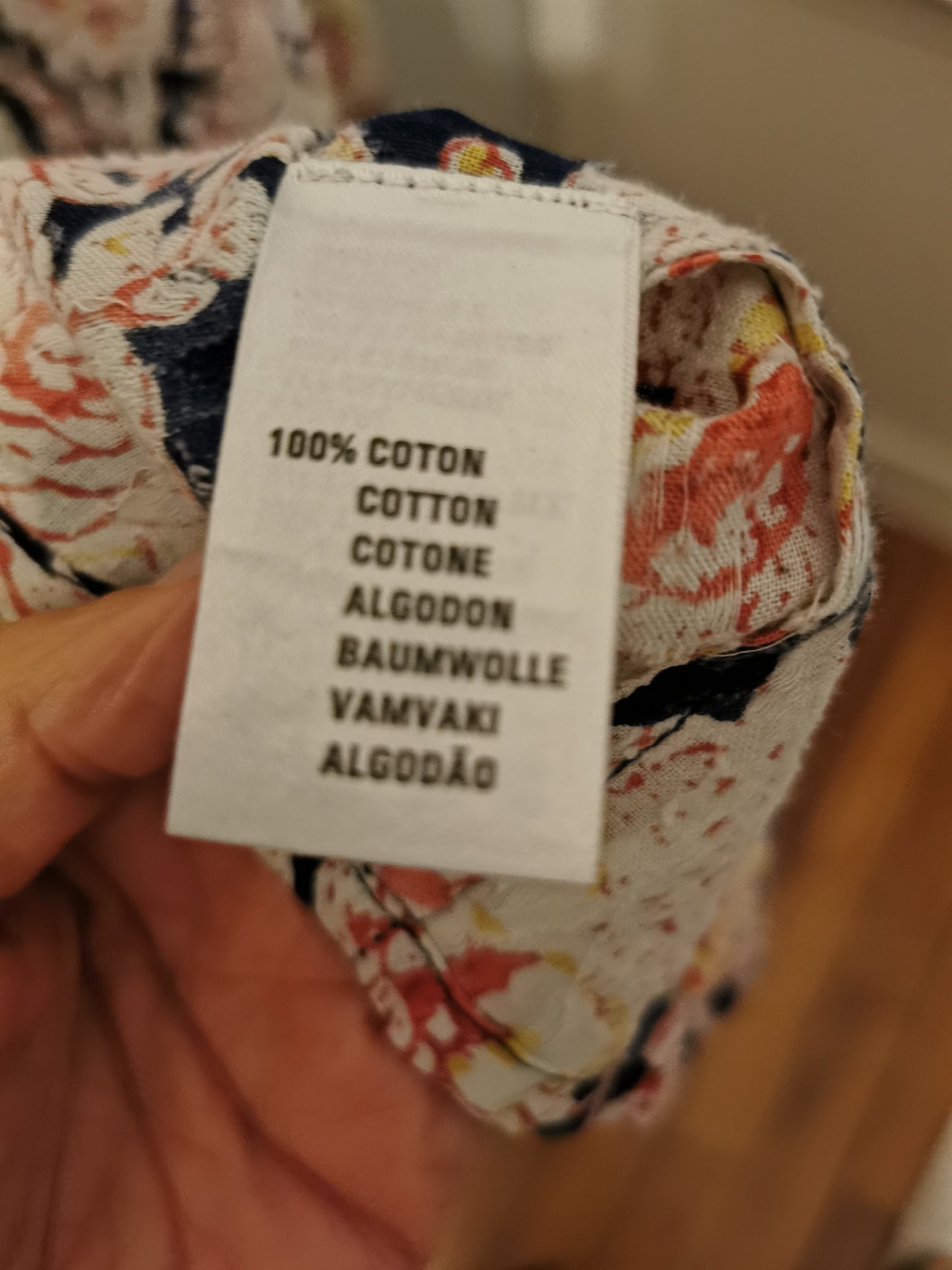 Blouse imprimé floral en coton taille S