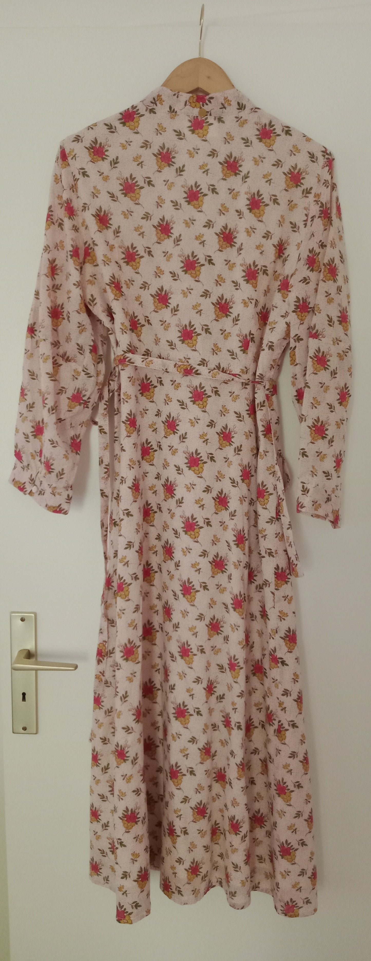 Vestido largo de flores de algodón suave