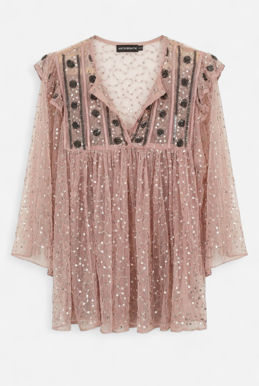 Blusa Pati con lentejuelas