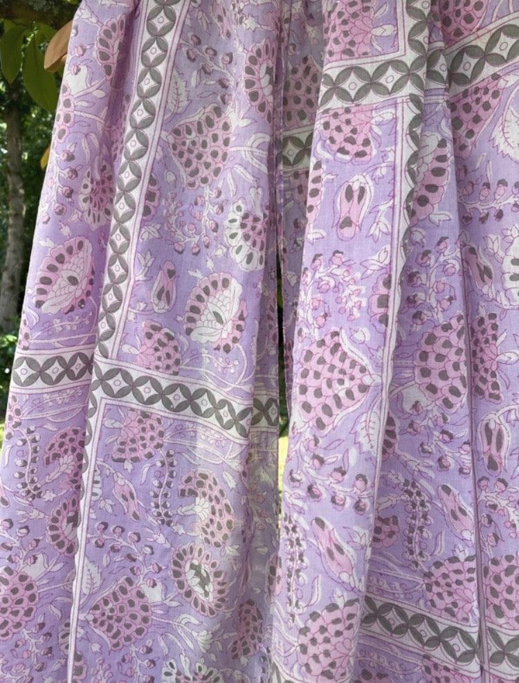 Lilac cheche scarf