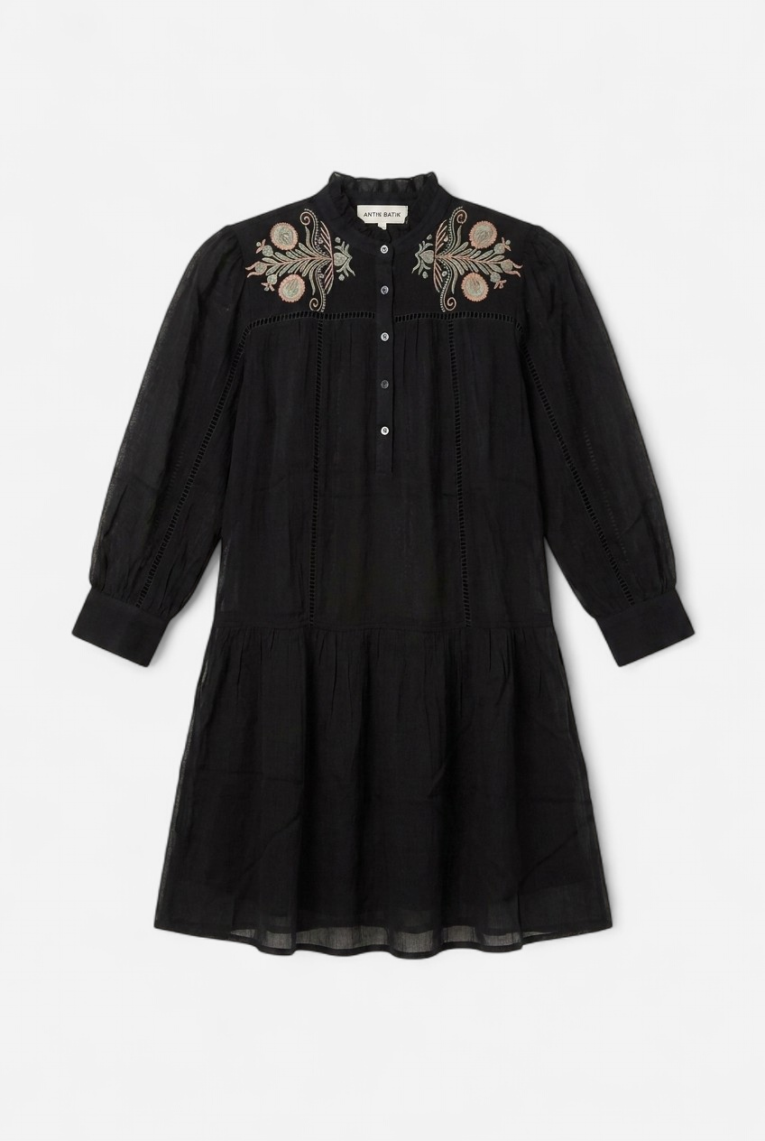 Embroidered short dress