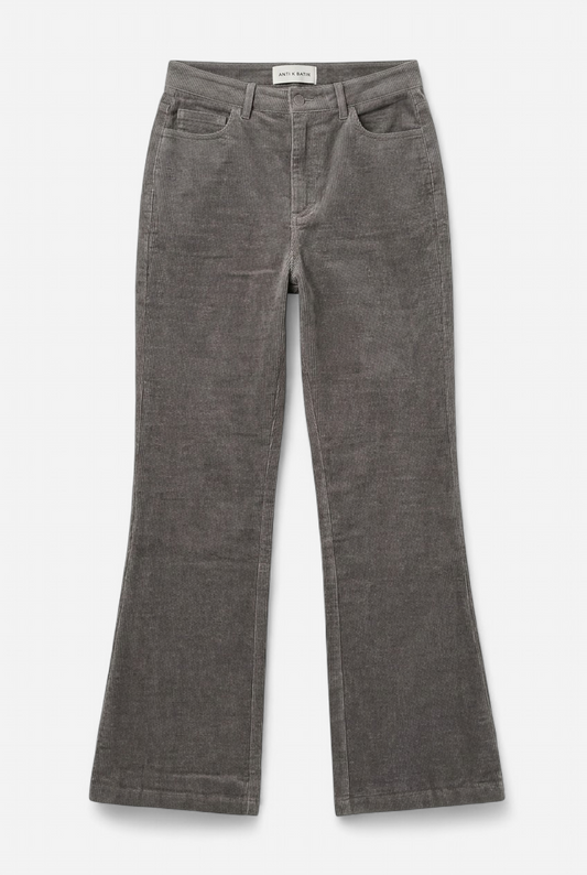 Pantalon évasé gris