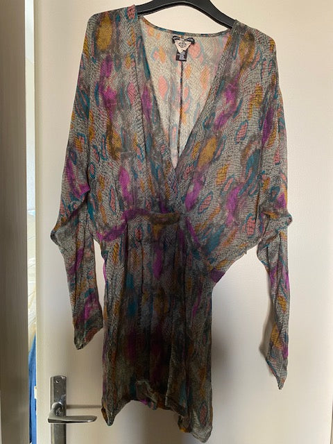 Sheer floral tunic