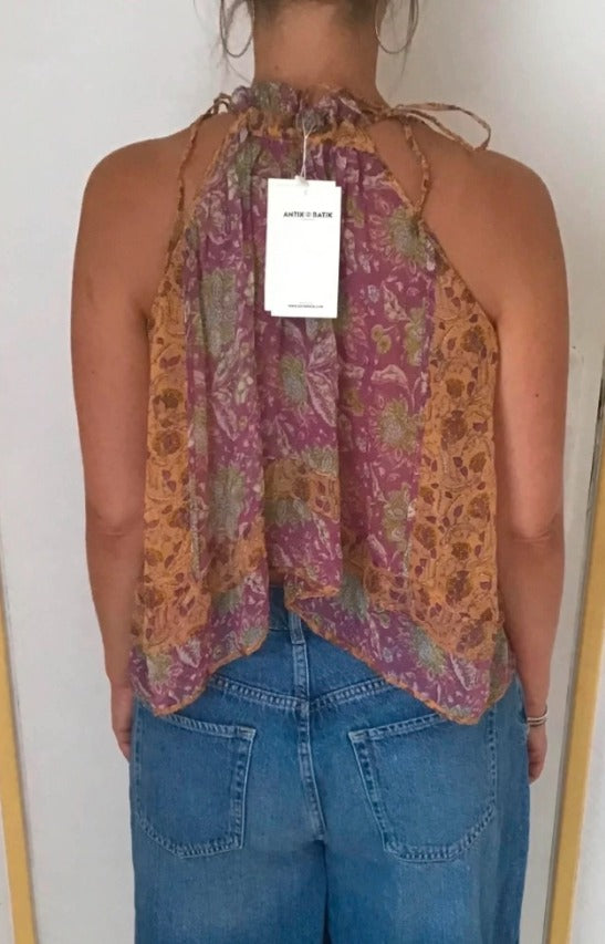Pink and orange Loah top