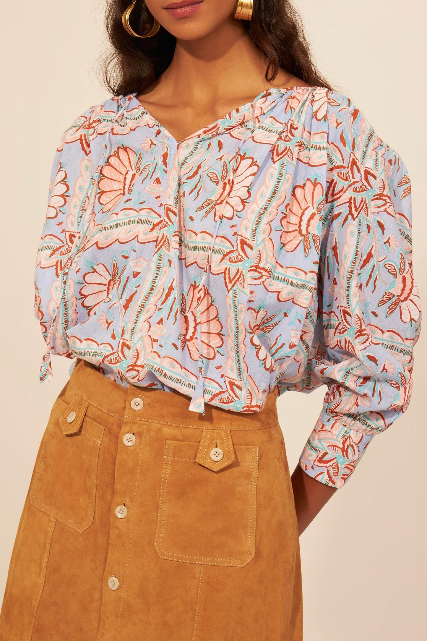blusa estampada Hupa