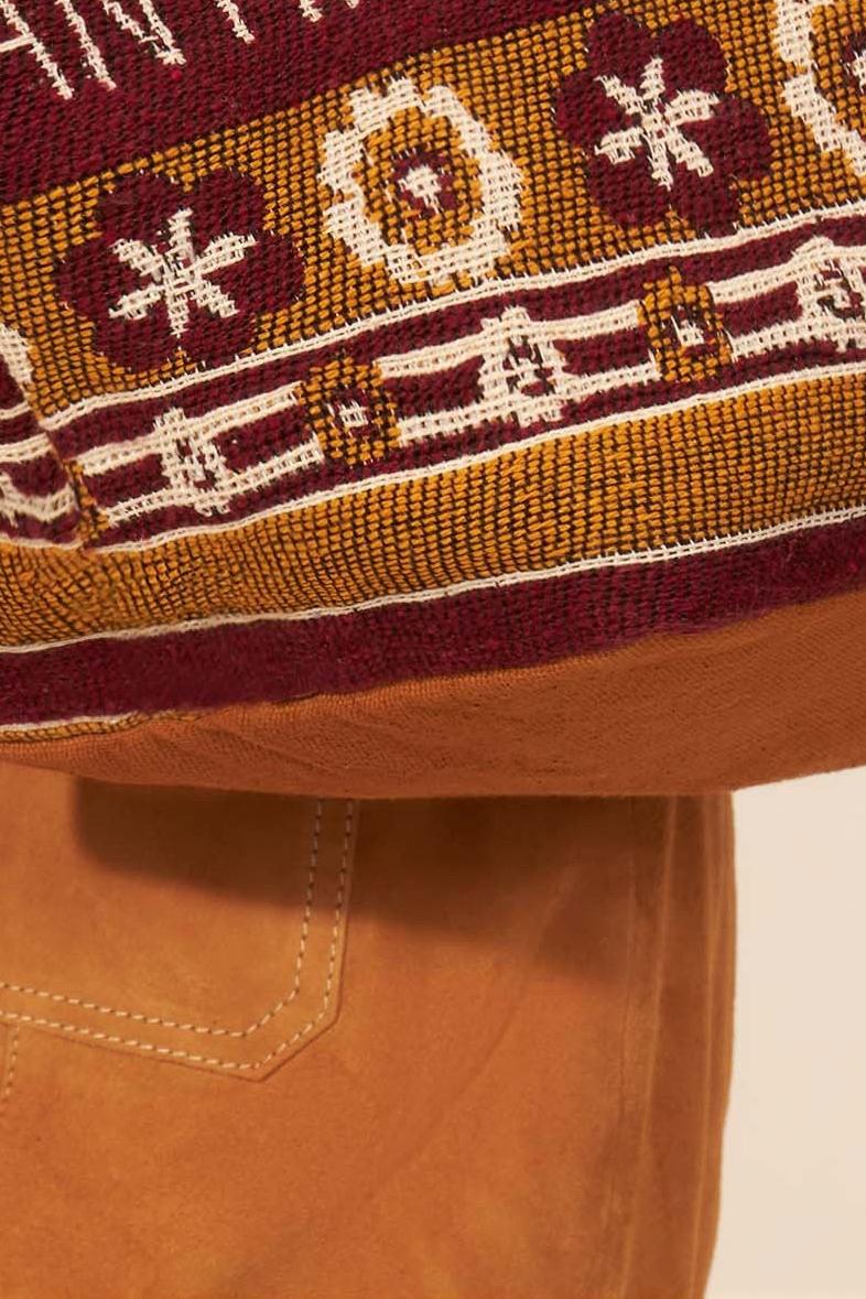 Bolso grande de paja tejida