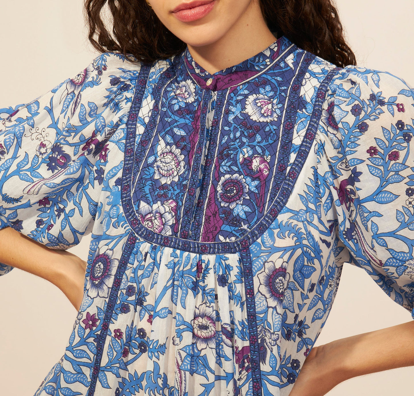 vestido midi Salma estampado