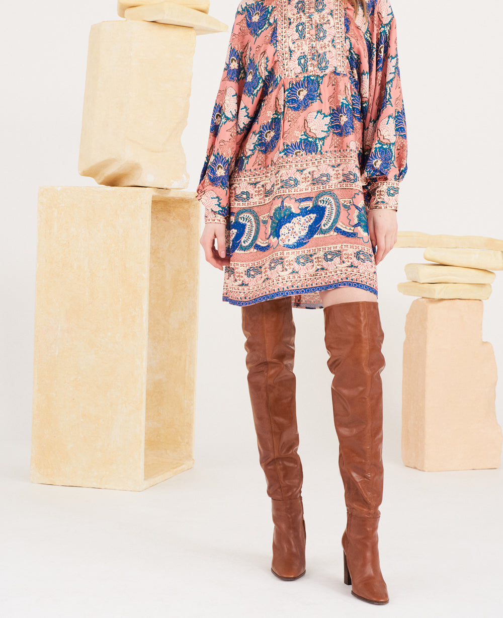 Robe courte imprimée Abbye