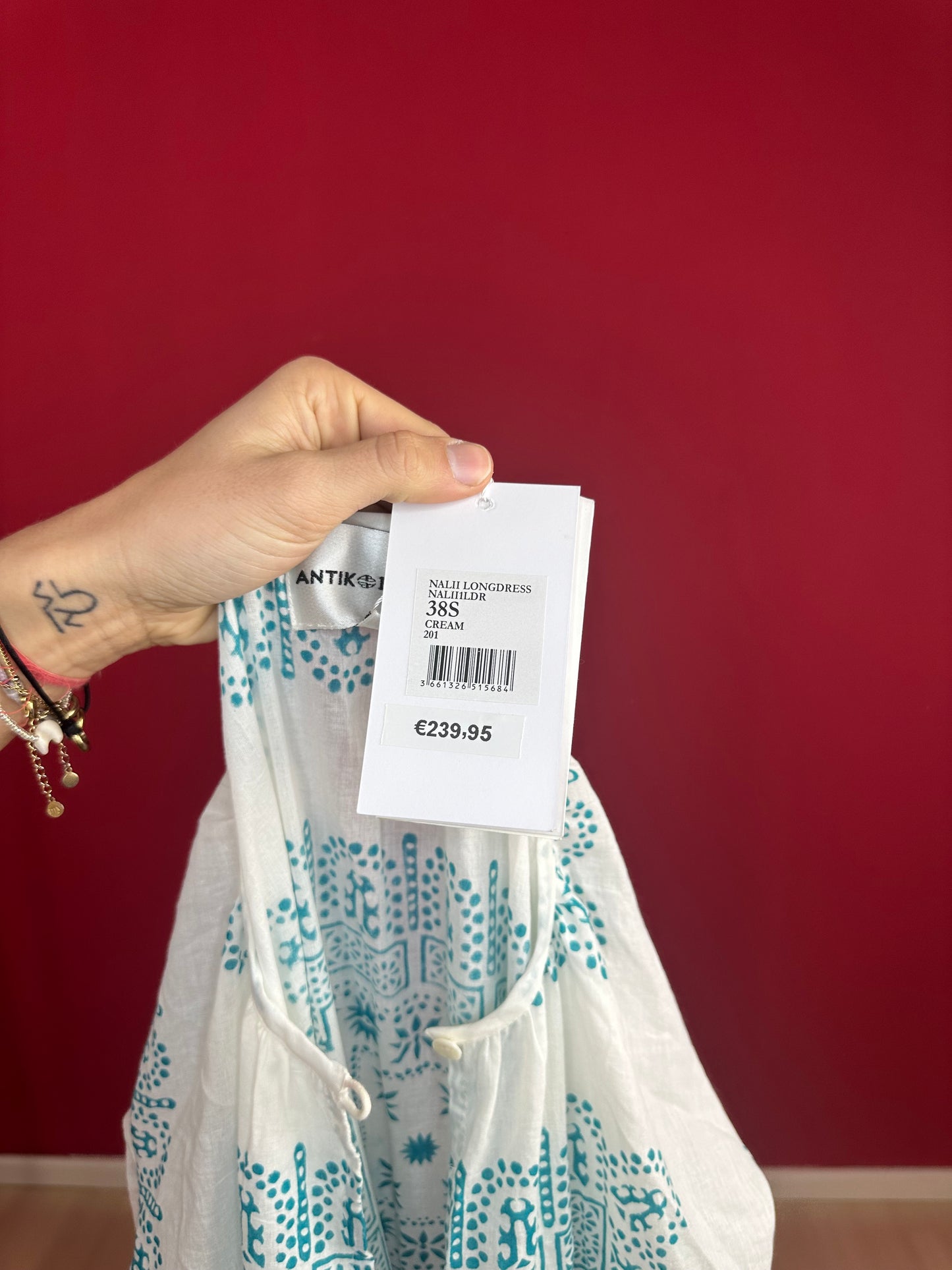 Vestido largo etnico fluido Nalii