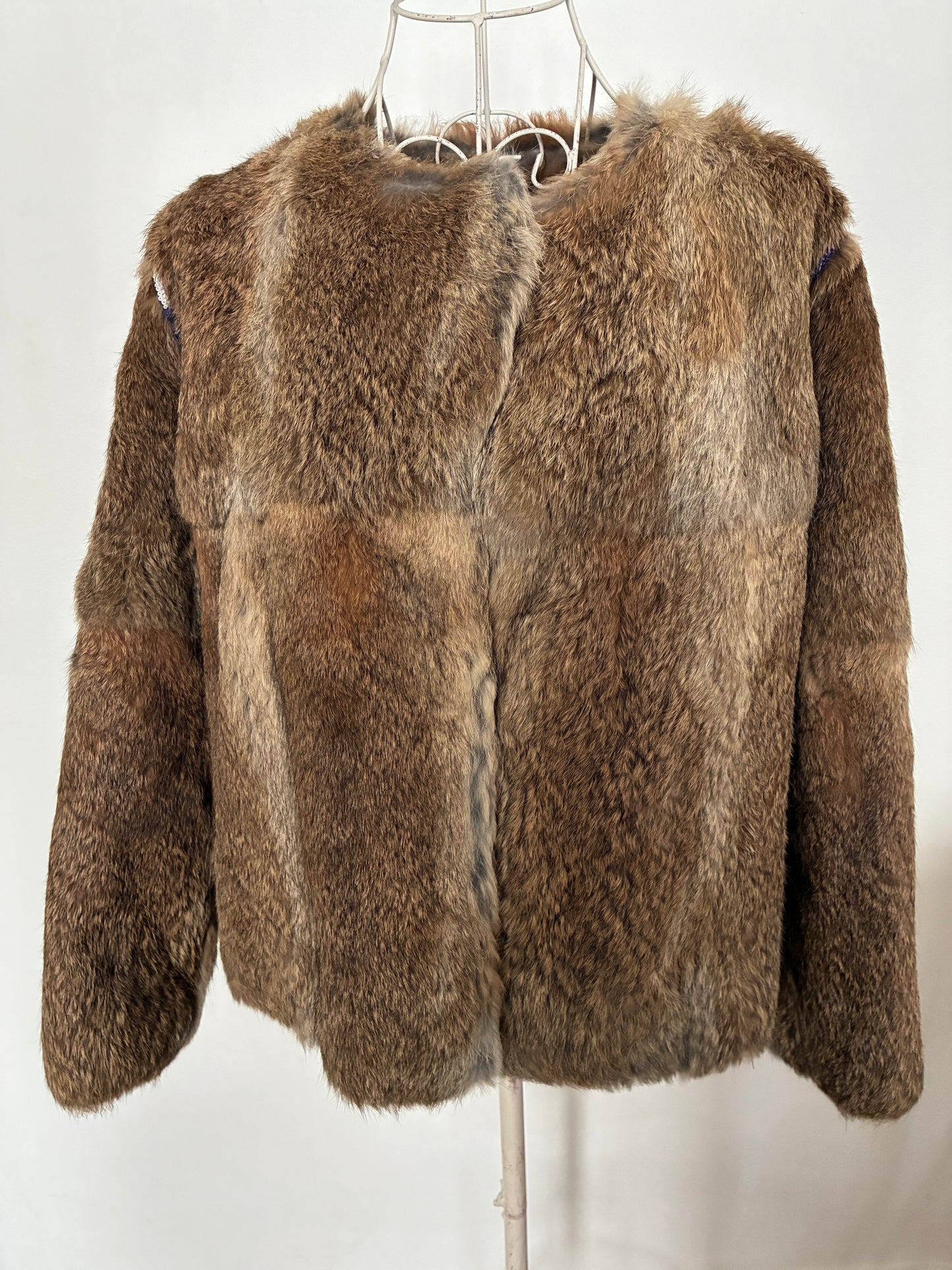 fur and pearl bomber jacket,