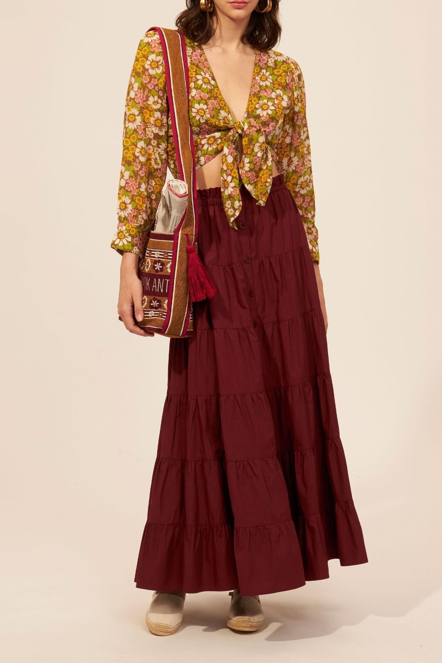 Crop top imprimé Aline