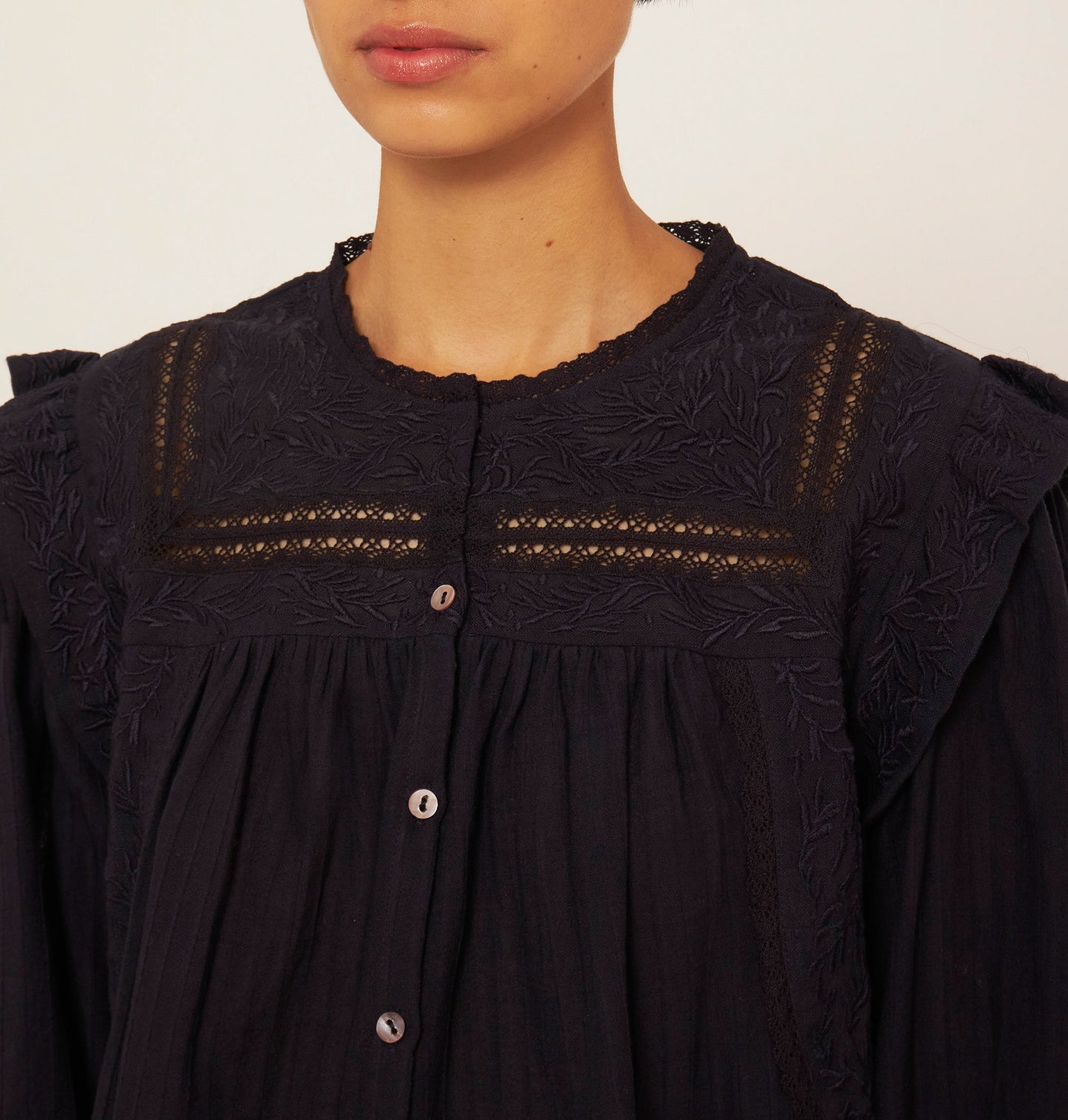 Chemisier brodé Bernardo