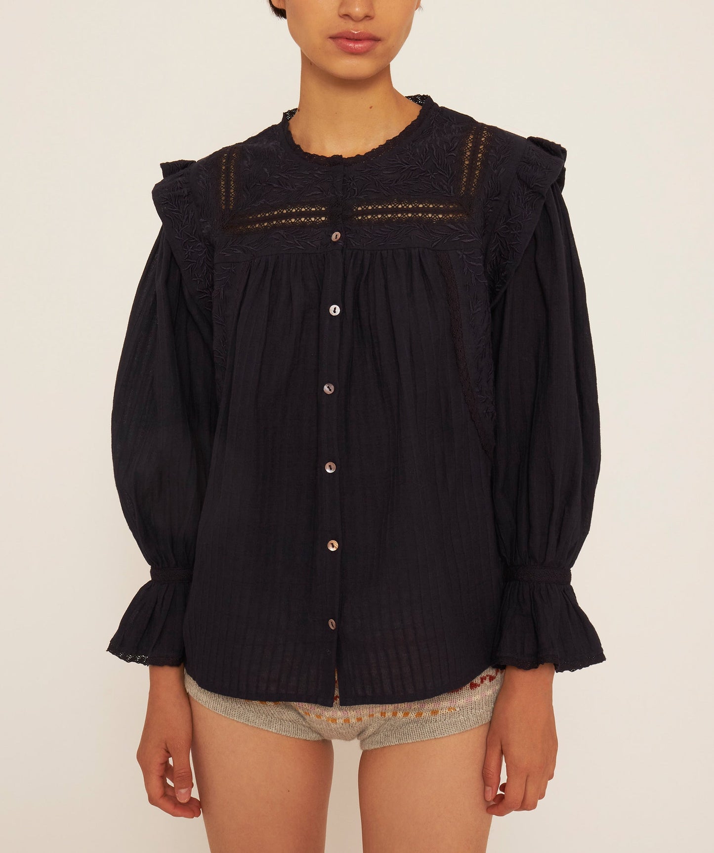 Chemisier brodé Bernardo
