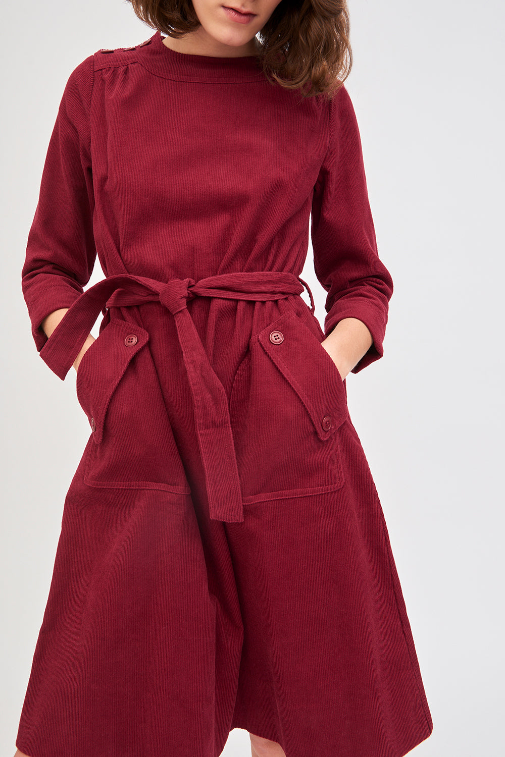 Robe en velours côtelé Foly