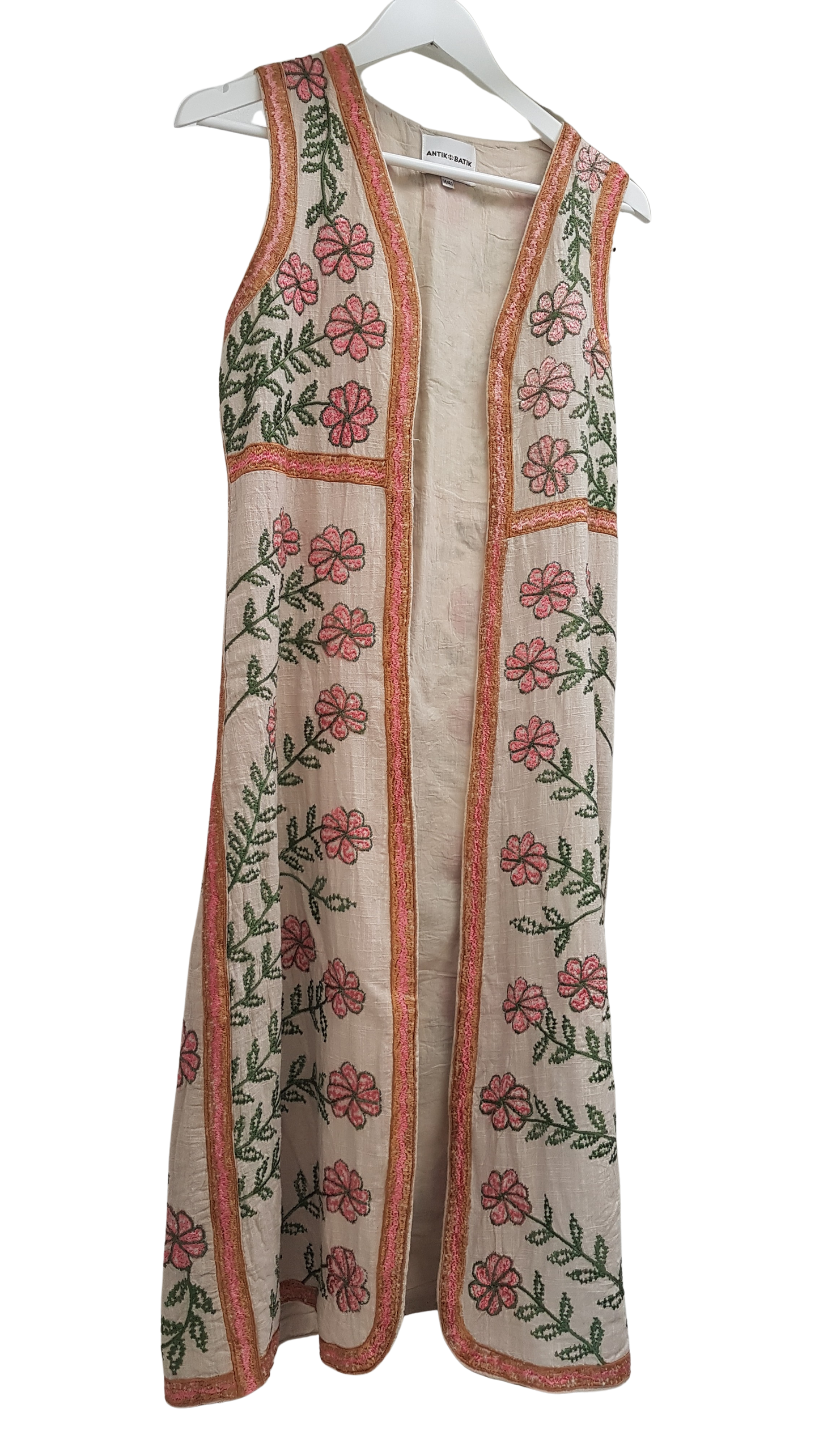 Caftán estampado floral sin mangas