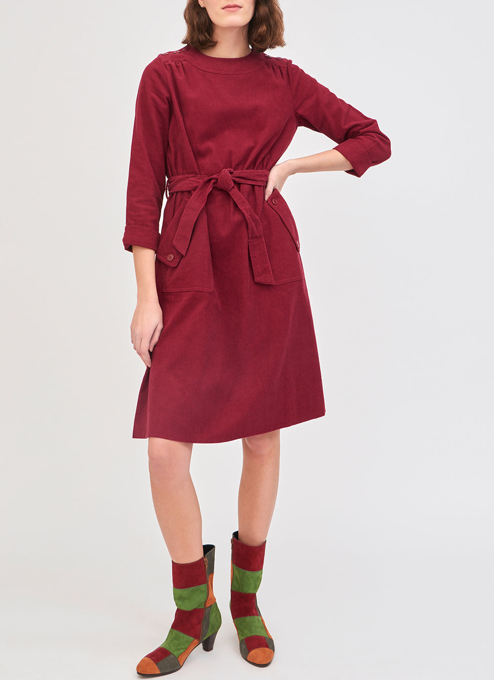 Robe en velours côtelé Foly