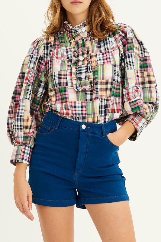 Blouse patchwork Alama - Multicolore