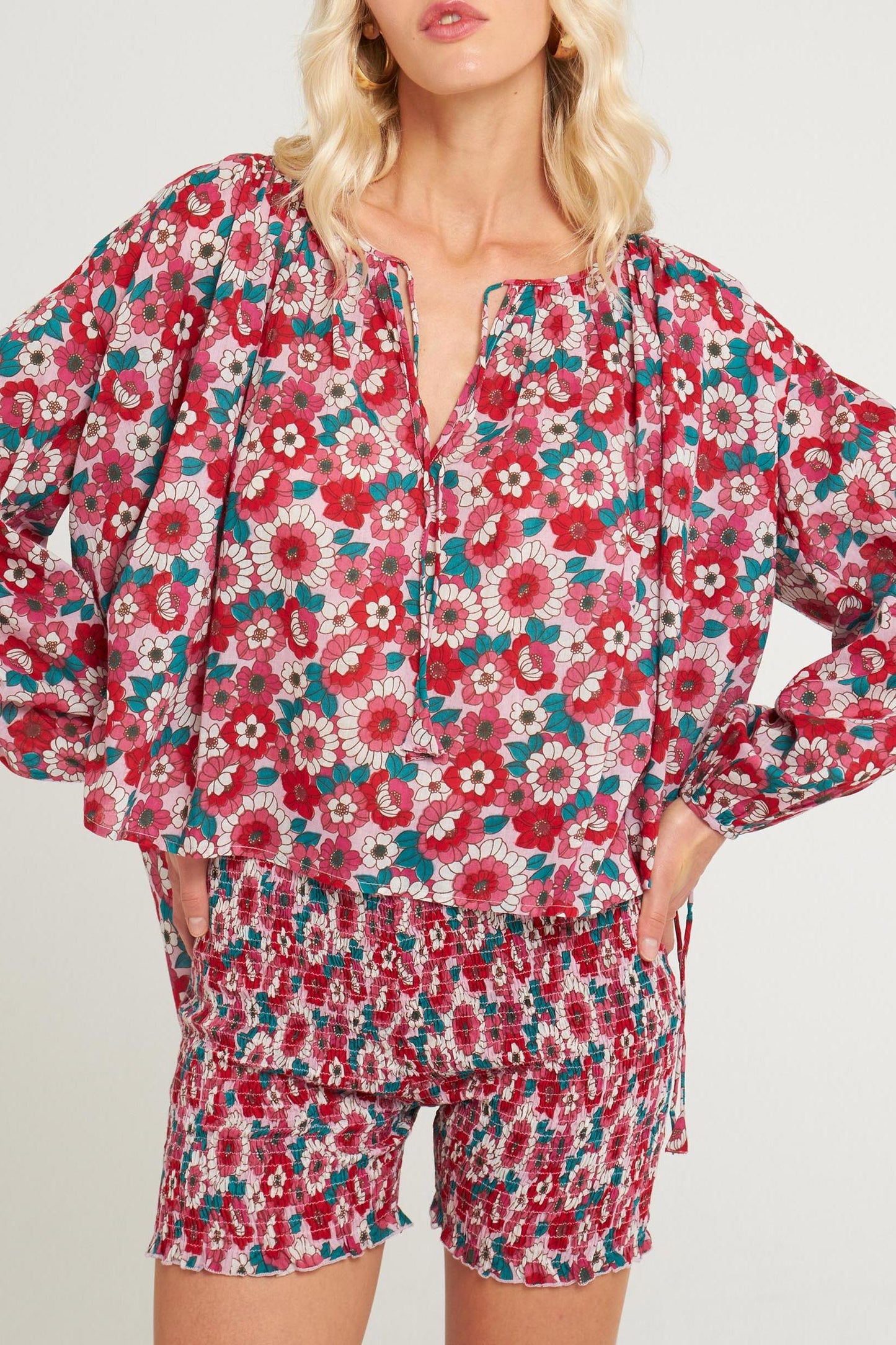 Blouse Blossom imprimée