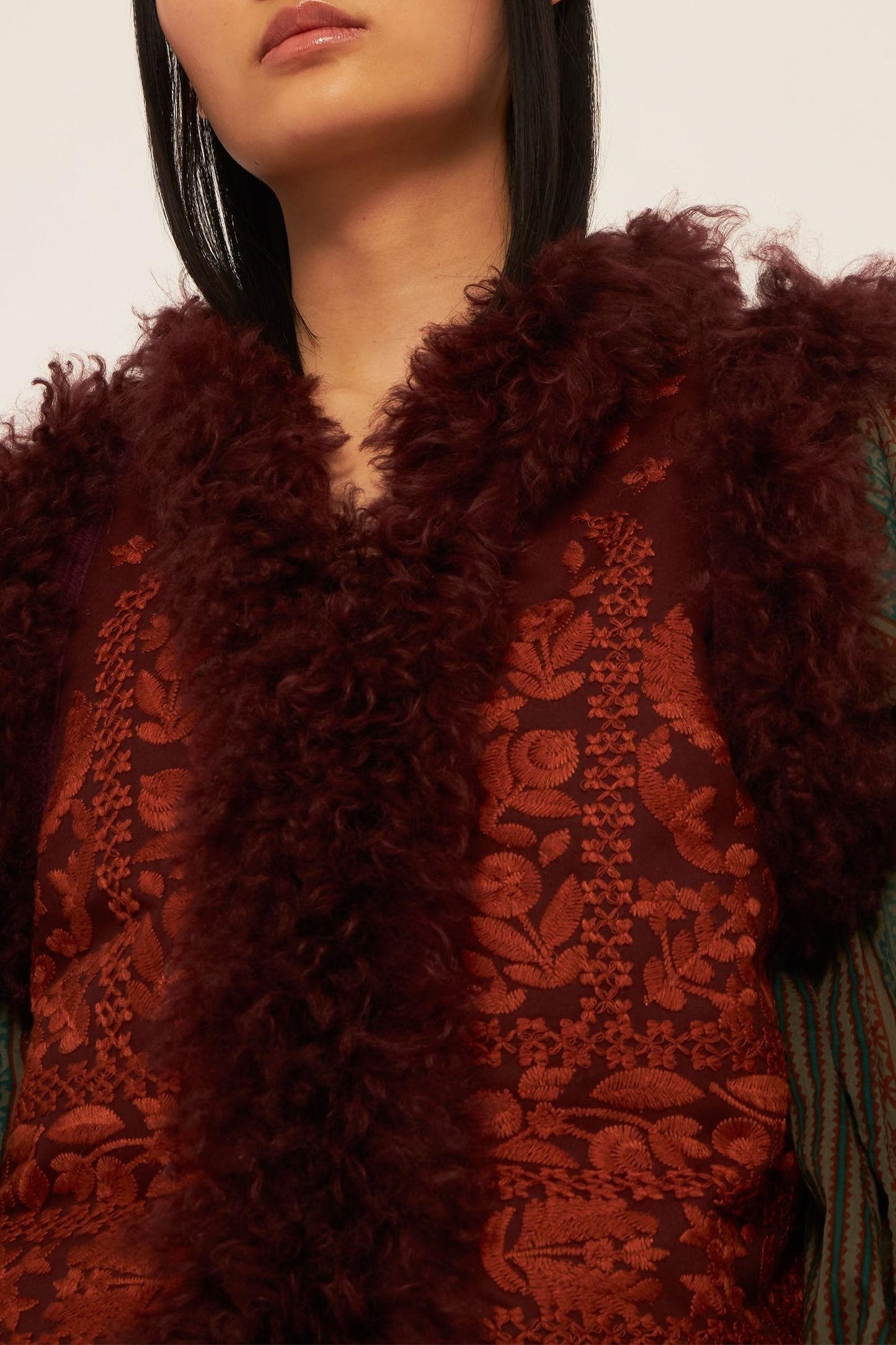 Clark embroidered gilet