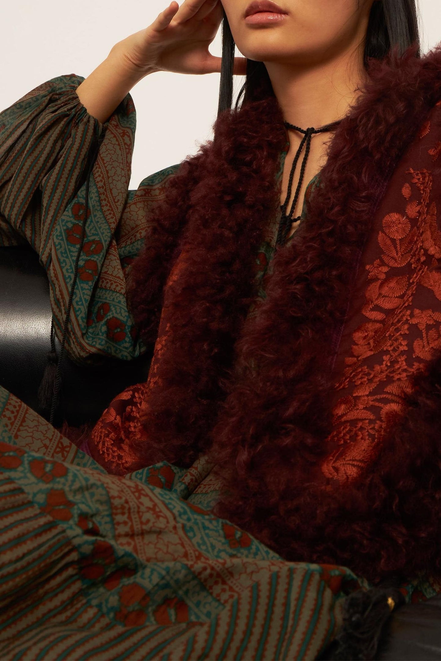 Clark embroidered gilet