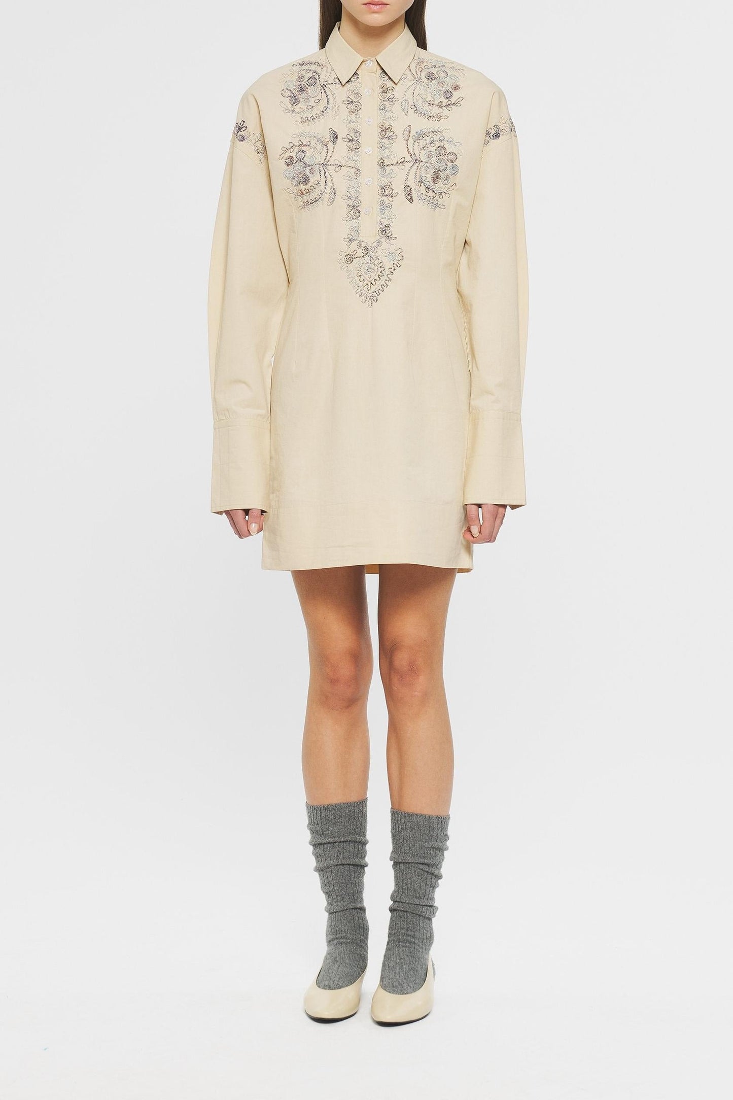 Ziggy Embroidered mini dress