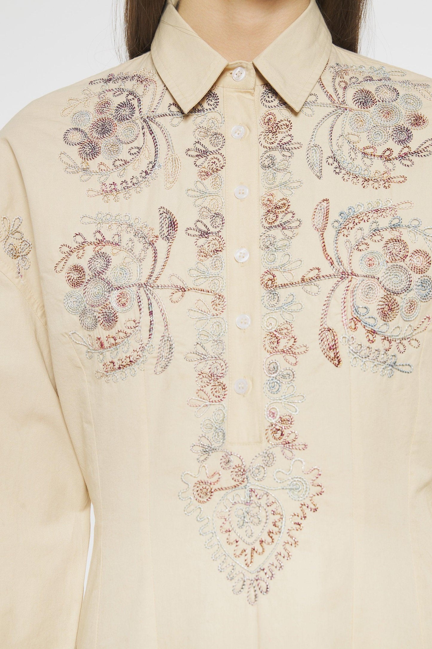 Ziggy Embroidered mini dress