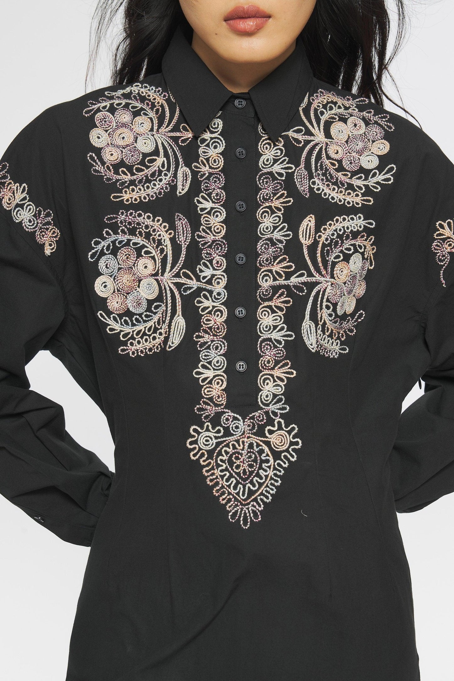 Ziggy Embroidered mini dress