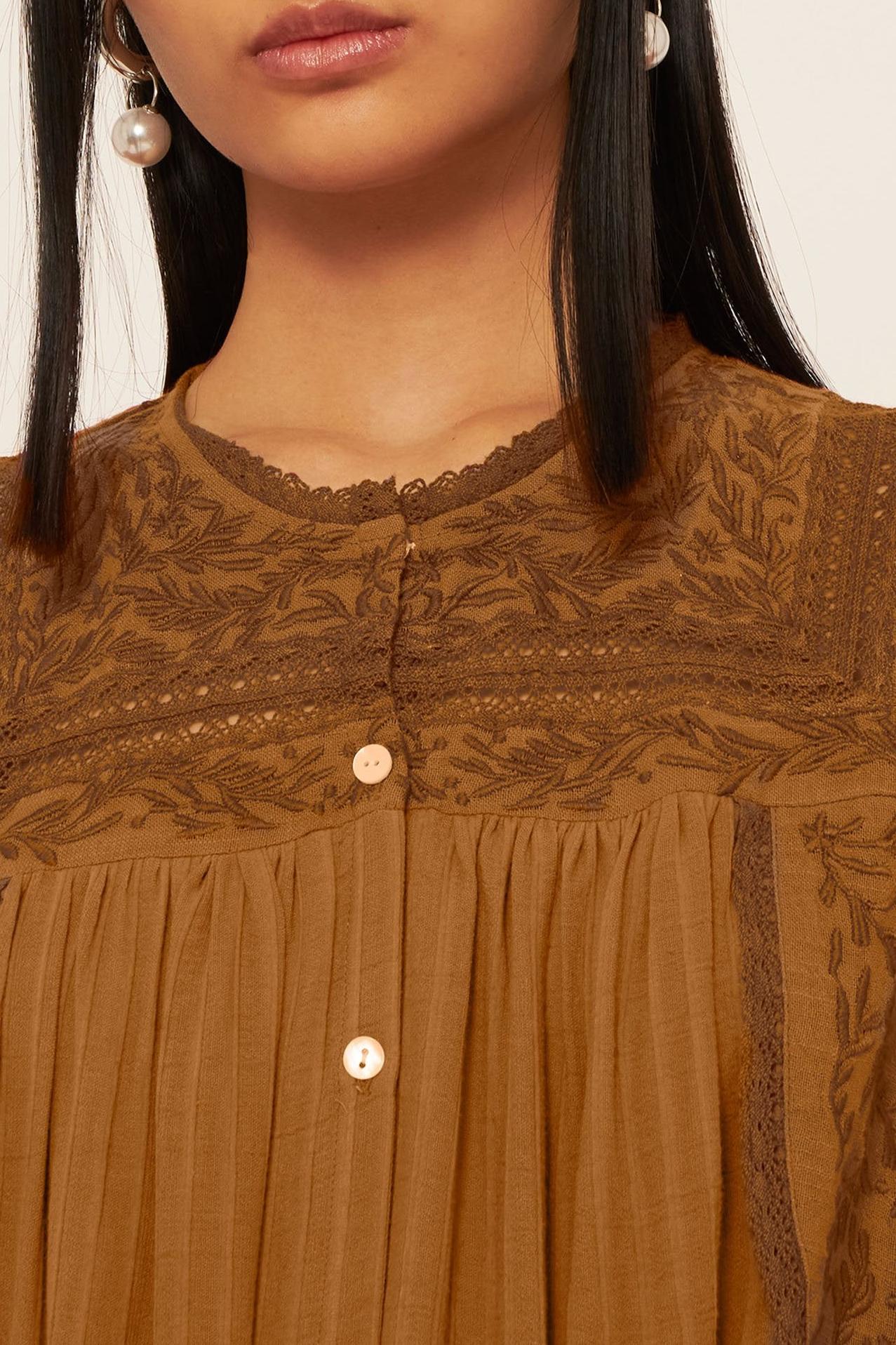 Bernardo embroidered blouse