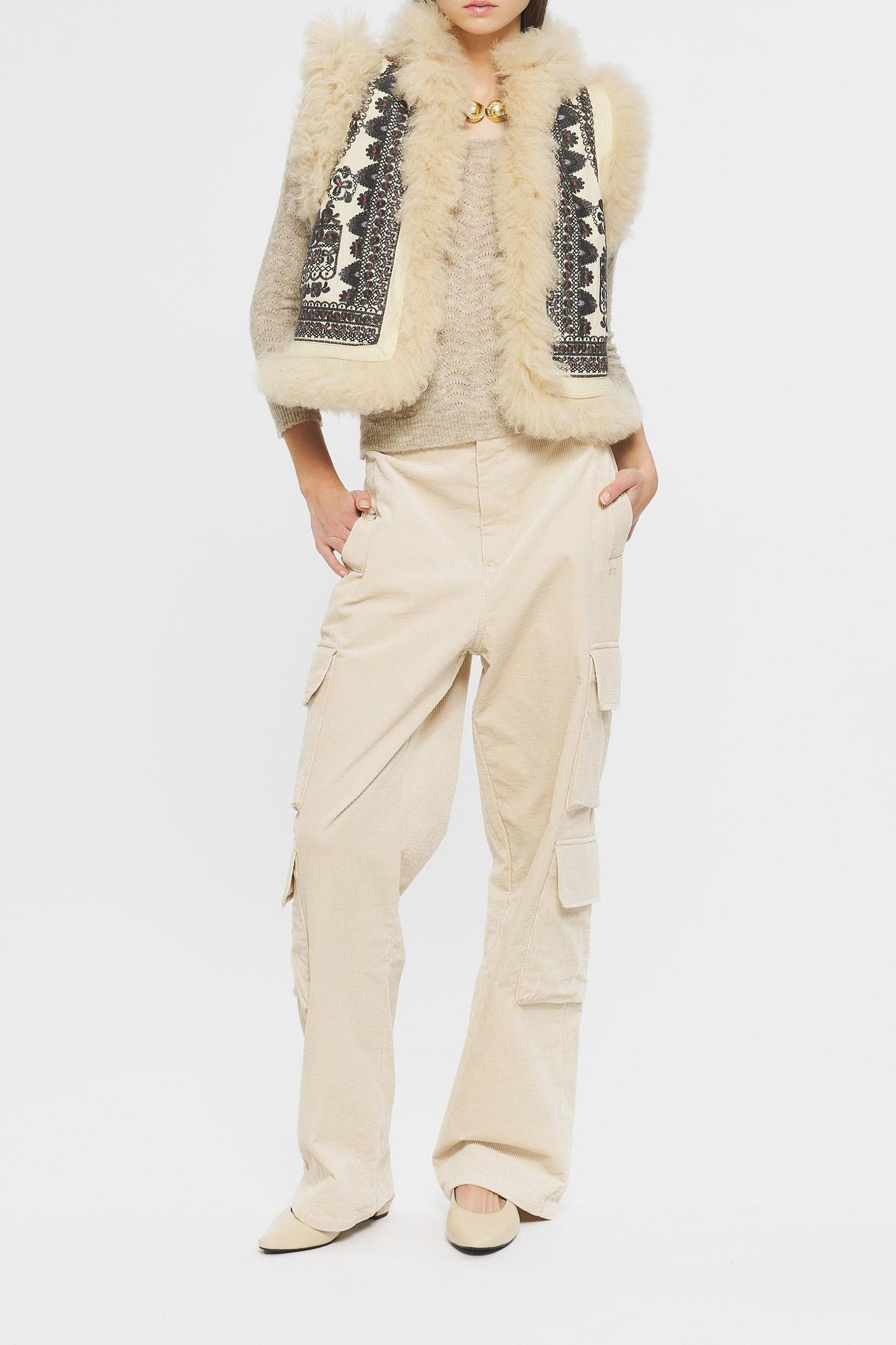Sandor Embroidered gilet