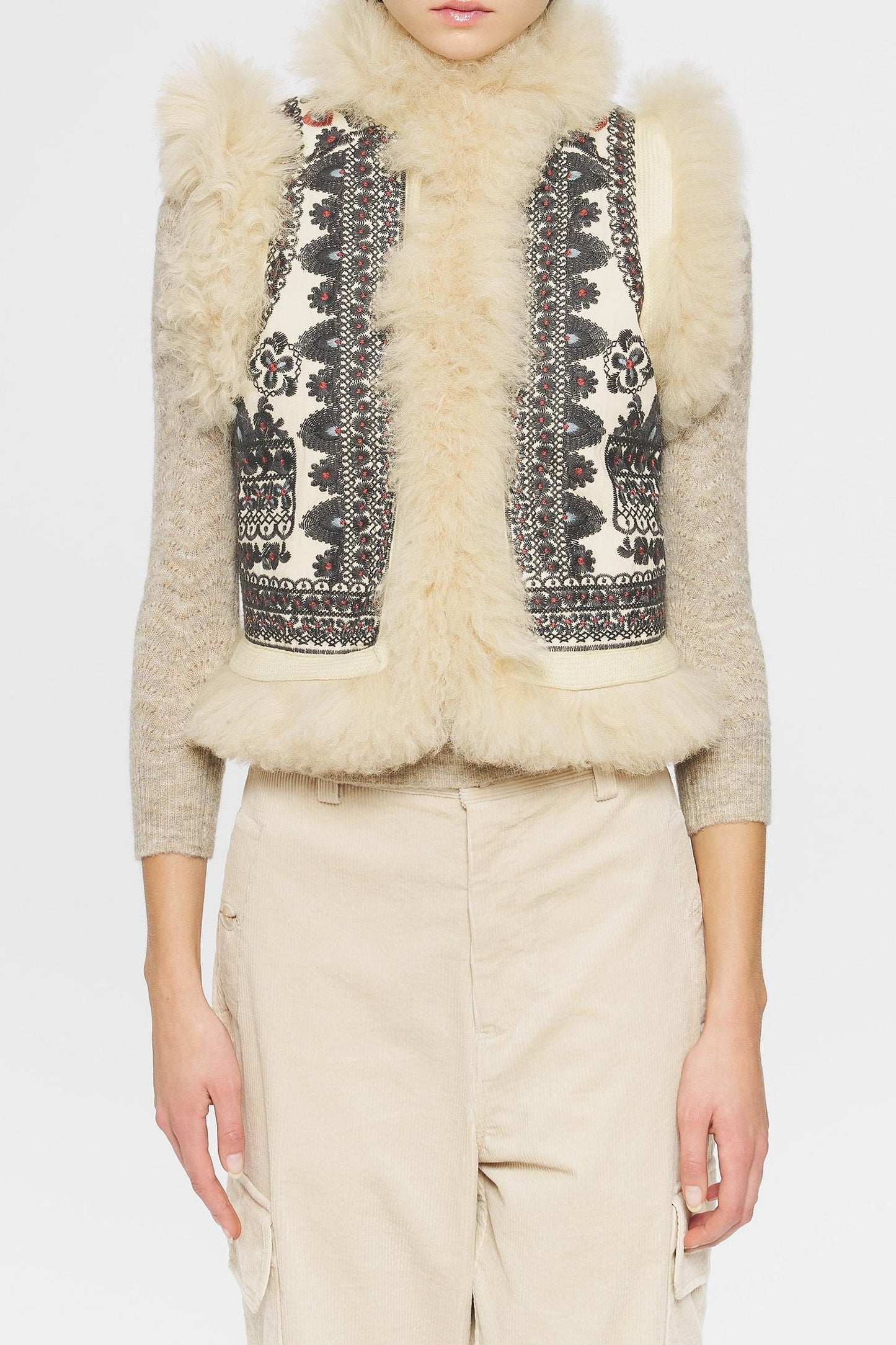 Sandor Embroidered gilet