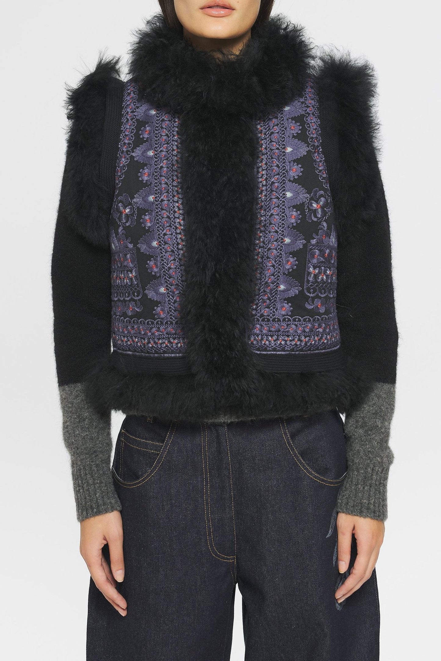 Sandor Embroidered gilet