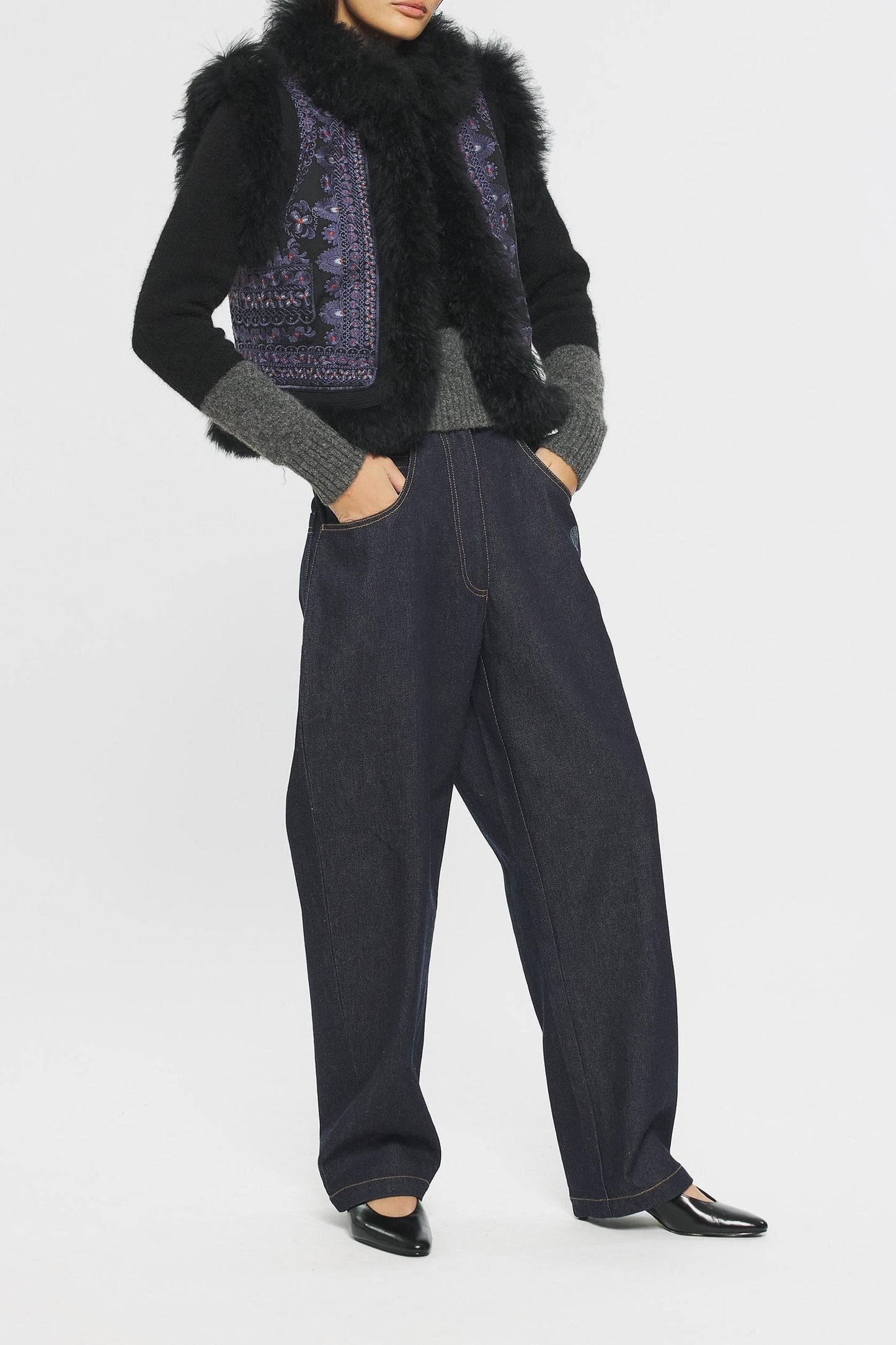 Sandor Embroidered gilet