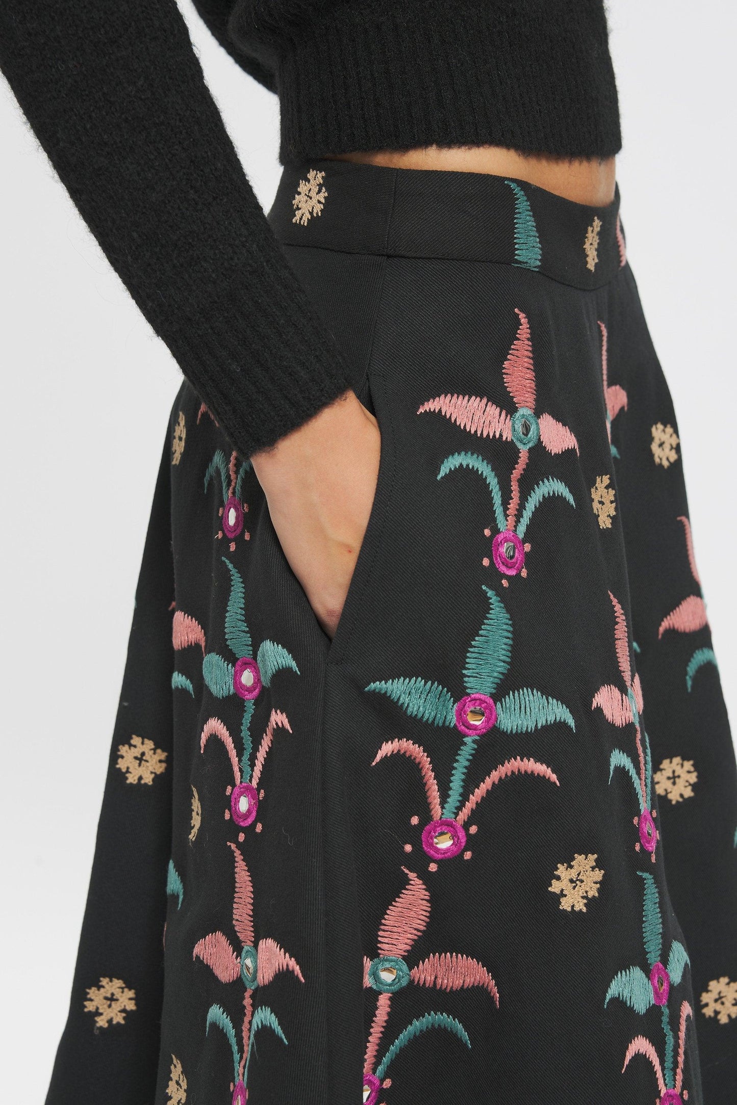 Rafi Embroidered skirt