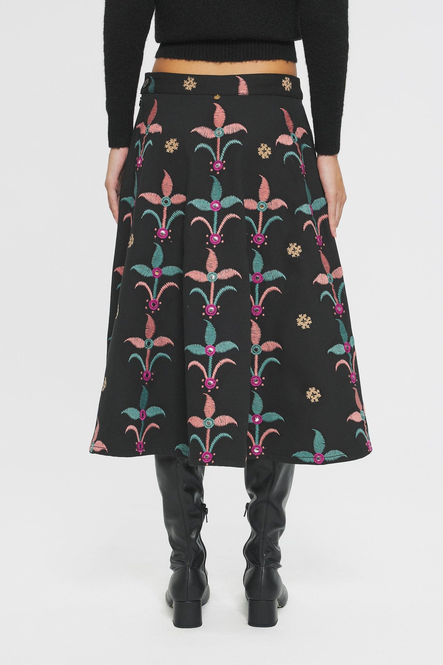 Rafi Embroidered skirt