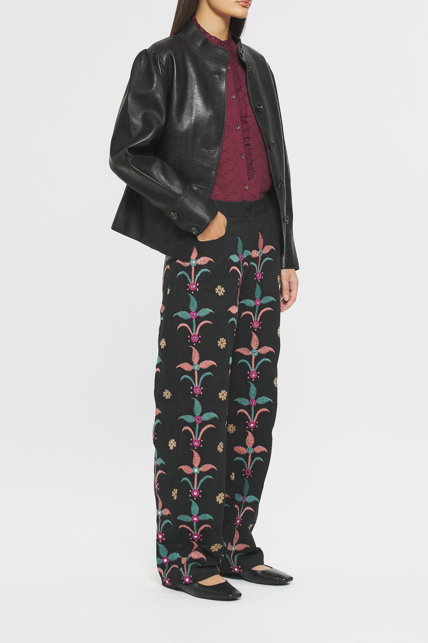 Rafi Embroidered trousers