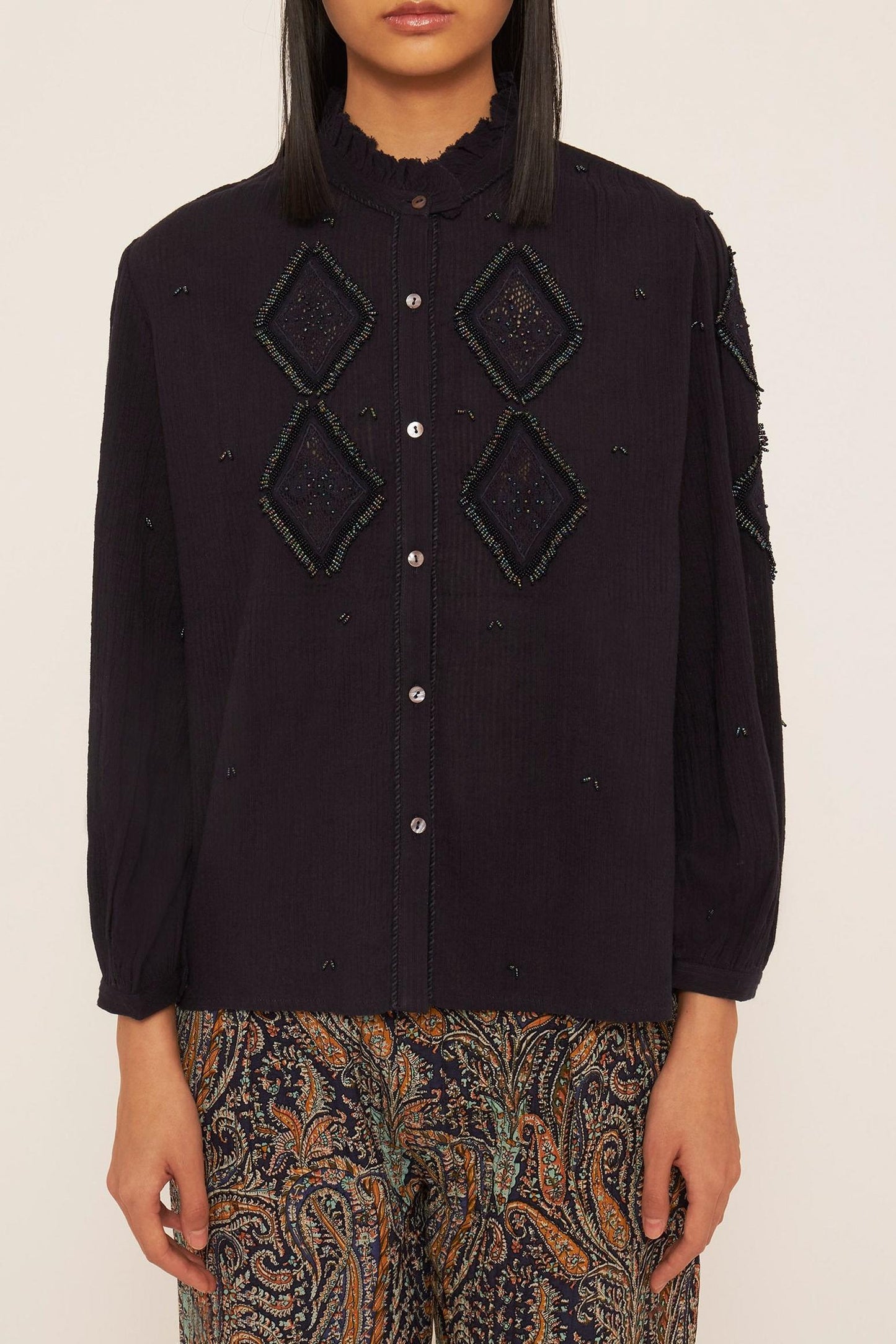 Ayo embroidered blouse