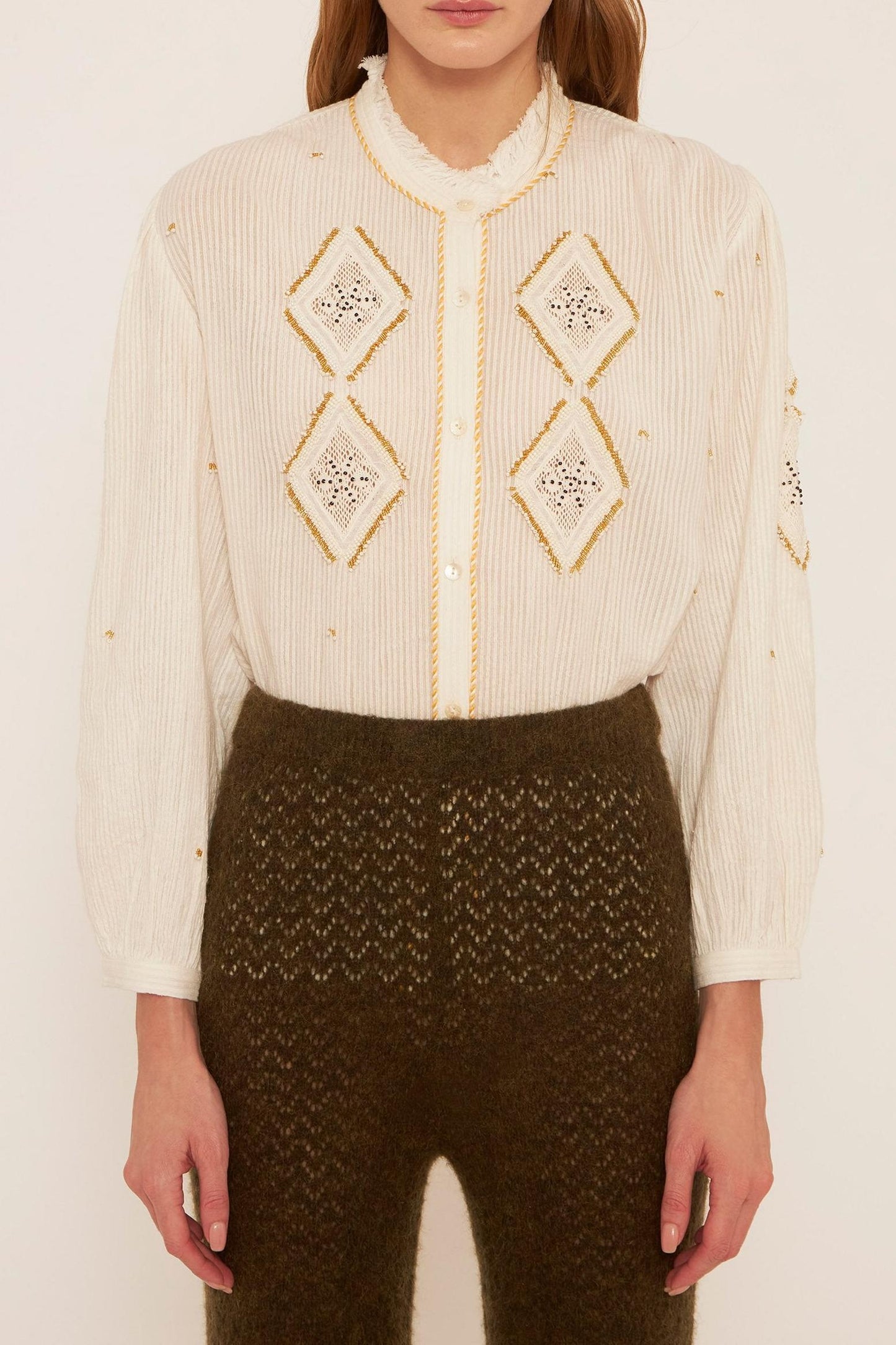 Ayo embroidered blouse