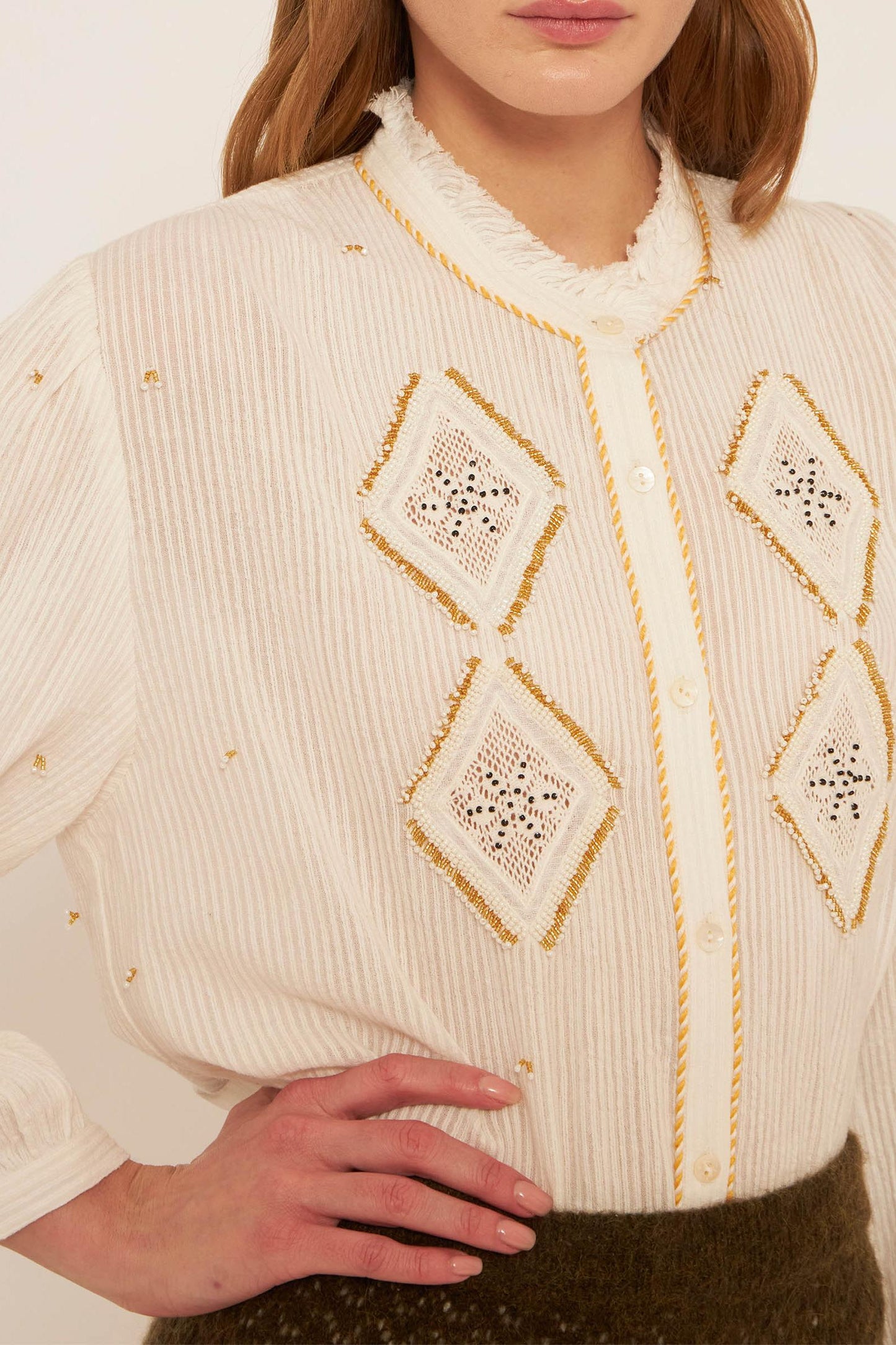 Ayo embroidered blouse