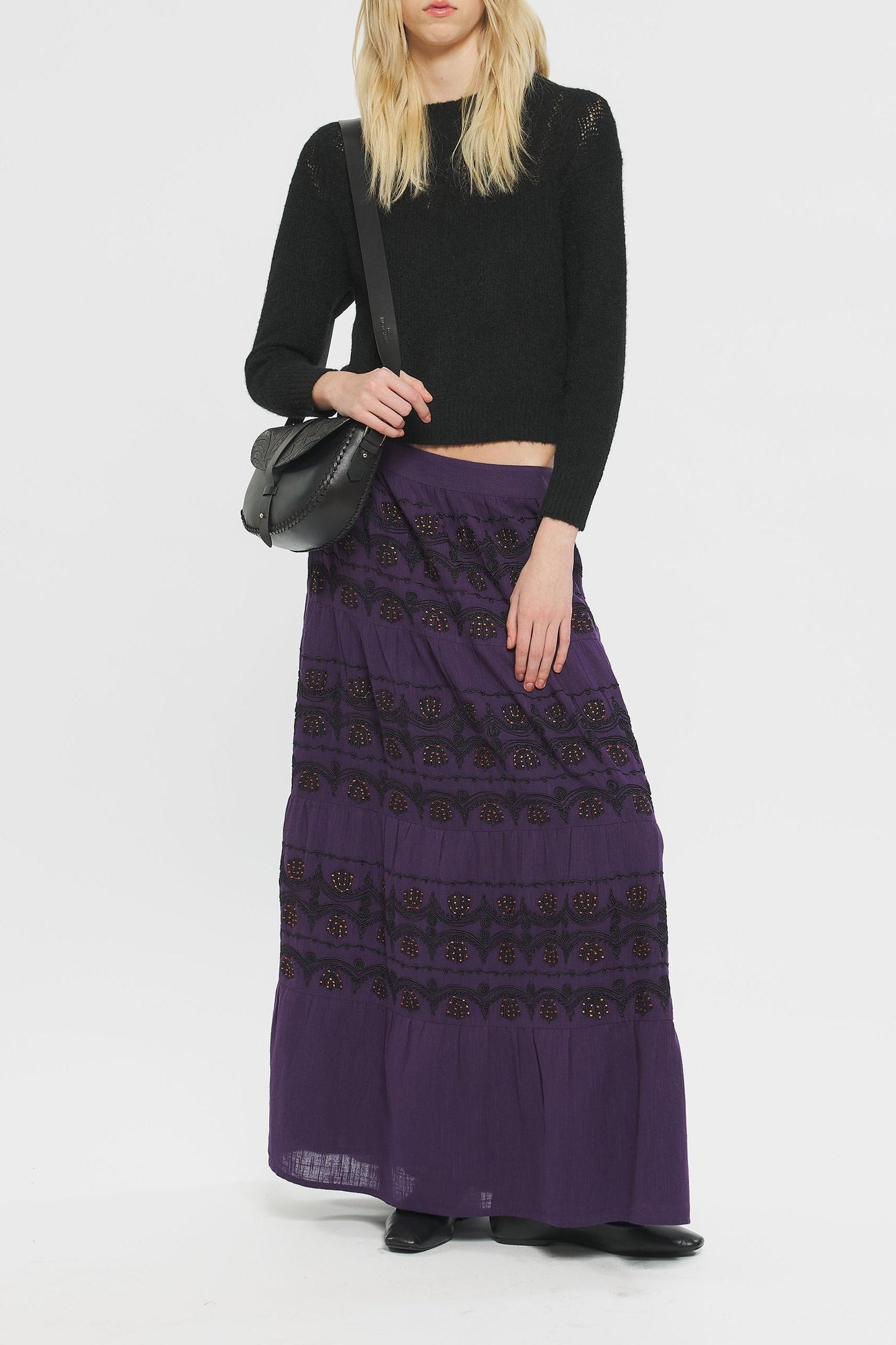Nelly Embroidered skirt